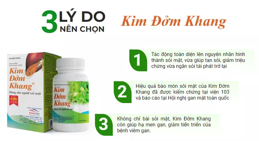 3 lý do khẳng định Kim Đởm Khang là sản phẩm toàn diện cho bệnh sỏi mật